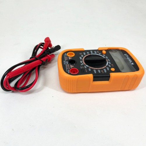 Мультиметр DT-830 LN з підсвічуванням та звуком ABaTap до 750 В Помаранчевий, тестер для вимірювання напруги