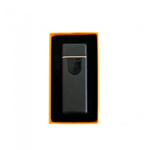 Електрозапальничка USB ZGP ABS, сенсорна електрична запальничка спіральна. Колір чорний