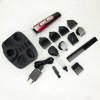 Машинка для стрижки 10в1 GEMEI GM-592, машина для окантування, підстригальна машинка. Колір: червоний