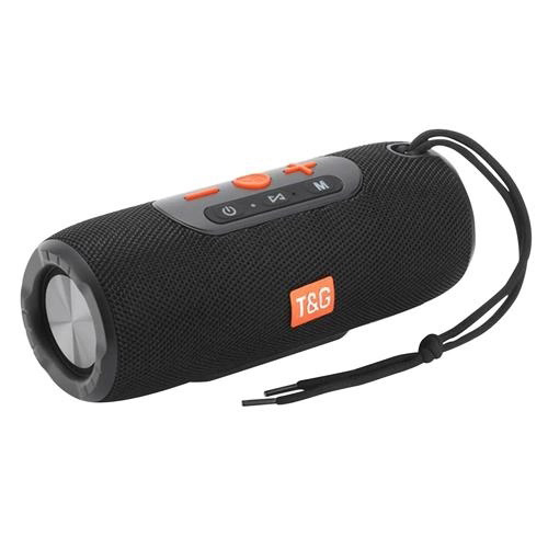 Портативна Bluetooth колонка TG341 зі шнурком, акумуляторна переносна колонка. Колір: чорний