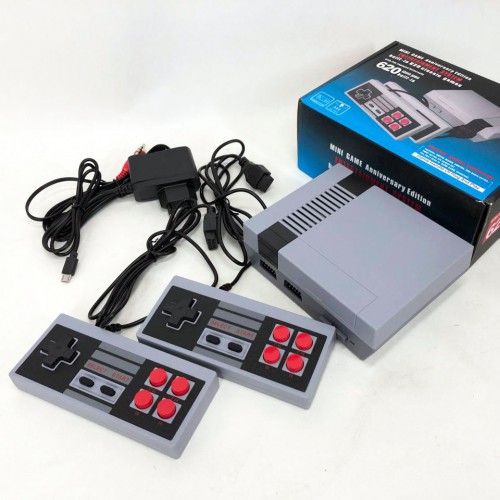 Ігрова приставка GAME NES 620 / 7724 два джойстики 620 вбудованих ігор 8bit Av-Вихід, приставки денді