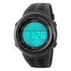 Годинник наручний чоловічий SKMEI 1167BK BLACK, армійський годинник протиударний. Колір: чорний