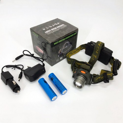 Налобний ліхтар тактичний Bailong BL-1505\602B SENSOR з датчиком руху, Ліхтарик налобний led