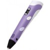 3D ручка Smart 3D Pen 2 c LCD дисплеєм, Ручка для об'ємного малювання, Дитяча 3д ручка. Колір: фіолетовий