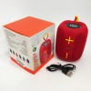 Портативна Bluetooth колонка TG658 8W з RGB підсвічуванням, колонка для вечірки. Колір: червоний