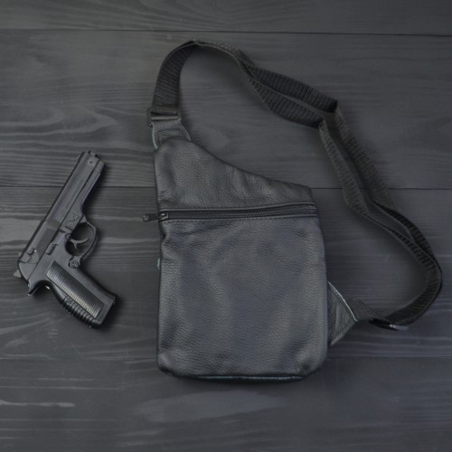 Подарунковий набір 2В1! Сумка шкіряна + професійний ліхтар: POLICE BL-X71-P50