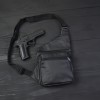 Подарунковий набір 2В1! Сумка шкіряна + професійний ліхтар: POLICE BL-X71-P50