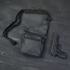 Подарунковий набір 2В1! Сумка шкіряна + професійний ліхтар: POLICE BL-X71-P50
