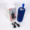 Портативна Bluetooth колонка TG619C FM-радіо USB/TF з ремінцем, блютуз колонка з підсвічуванням. Колір: синій