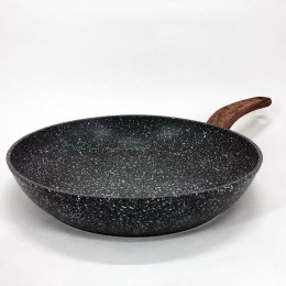 Сковорода Well Done WD-1038N з покриттям Marble Stone 28 см, сковорода з індукційним дном