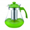 Чайник заварювальний Con Brio Green CB-6215 1,5 л, Чайник самовар скляний. Колір: зелений