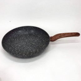 Сковорода Well Done WD-1038N з покриттям Marble Stone 28 см, сковорода з індукційним дном