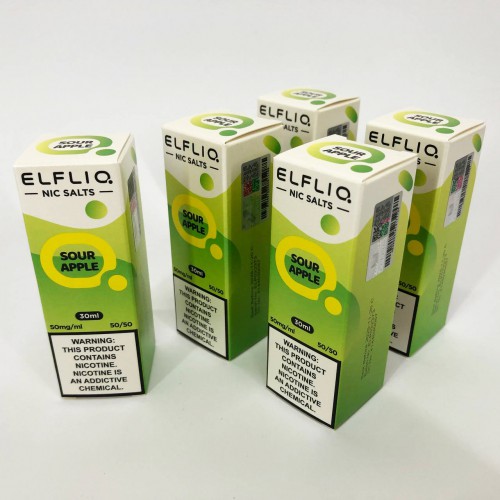 Рідина ELFLIQ 30мл 5%. Кисле яблуко (Sour Apple)