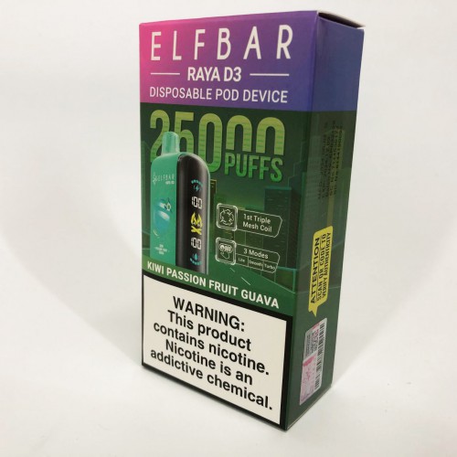 Elf Bar Raya D3 25000. Ківі Маракуя Гуава (Kiwi Passion Fruit Guava)