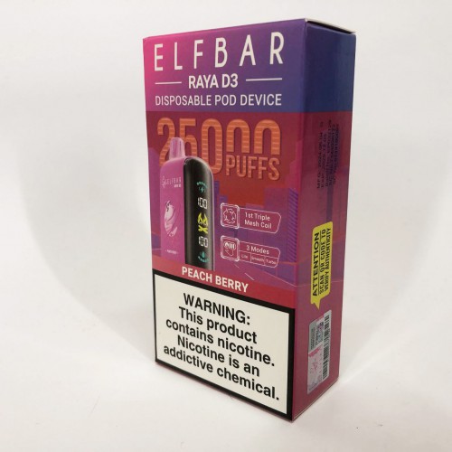 Elf Bar Raya D3 25000. Персик Ягоди (Peach Berry)