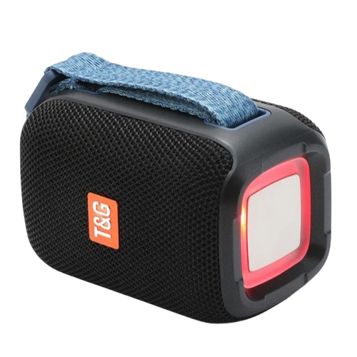 Портативна колонка Bluetooth TG339 5W з RGB підсвічуванням, Акумуляторна колонка для музики. Колір: чорний