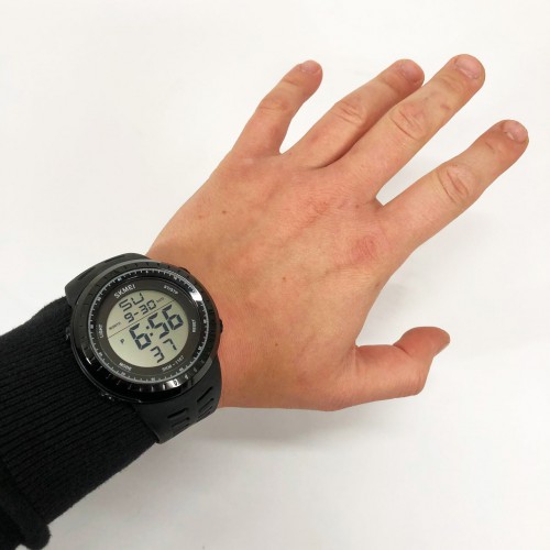 Годинник наручний чоловічий SKMEI 1167BK BLACK, армійський годинник протиударний. Колір: чорний