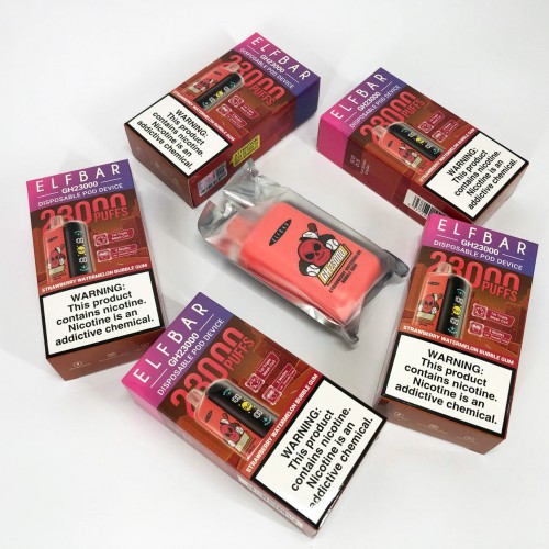 ELF BAR GH 23000 5%. Полунично-кавунова жуйка (Strawberry Watermelon Bubble Gum)