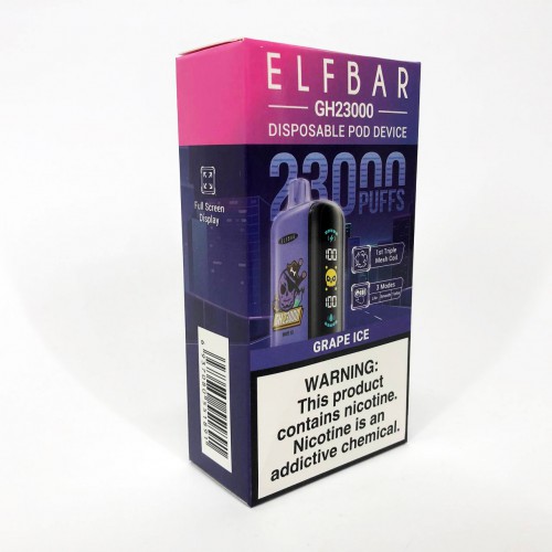 ELF BAR GH 23000 5%. Виноград (Grape Ice)