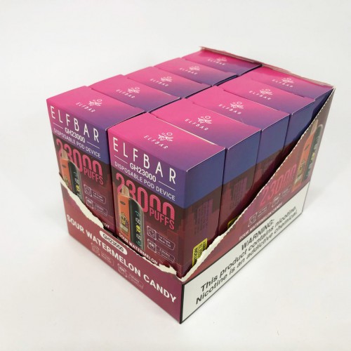 ELF BAR GH 23000 5%. Кислі Кавунові Цукерки (Sour Watermelon Candy)
