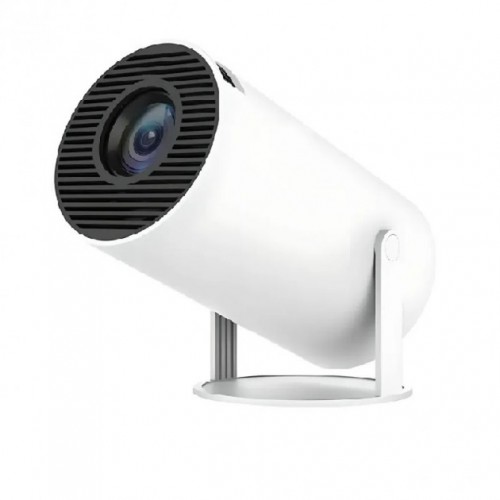 LED Проектор для дому портативний Смарт з WiFi, Bluetooth, Android 11, білий, 1280х720р