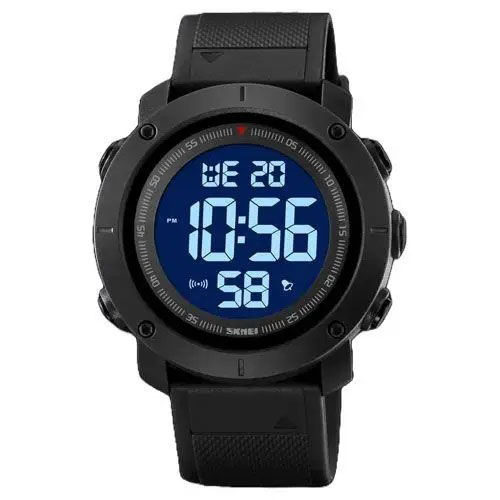 Годинник наручний чоловічий SKMEI 2122BKWT BLACK-WHITE, чоловічий тактичний годинник. Колір: чорний