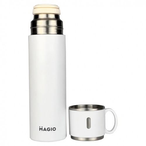 Термос MAGIO MG-1046W 0.5 л, Красивий невеликий термос, Термокухоль для дітей, Фляга для пікніка