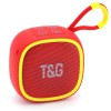 Портативна Bluetooth-колонка TG659 з ремінцем, Гучна блютуз колонка для вечірки. Колір: червоний