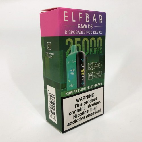 Elf Bar Raya D3 25000. Ківі Маракуя Гуава (Kiwi Passion Fruit Guava)