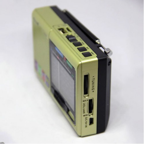 Портативна стовпчик радіо MP3 USB Golon RX-6622. Колір: золотий