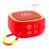 Портативна Bluetooth-колонка TG659 з ремінцем, Гучна блютуз колонка для вечірки. Колір: червоний