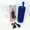 Портативна Bluetooth колонка TG619C FM-радіо USB/TF з ремінцем, блютуз колонка з підсвічуванням. Колір: синій