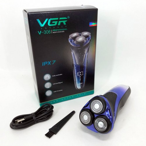 Електробритва VGR V-306 акумуляторна бритва для стрижки волосся, машинка для стрижки бороди