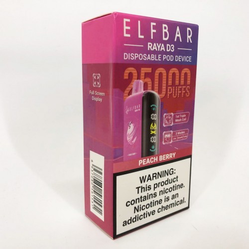Elf Bar Raya D3 25000. Персик Ягоди (Peach Berry)