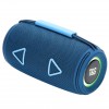 Bluetooth-колонка TG657 з RGB підсвічуванням 1500 mAh, музичні стовпчики для вулиці. Колір: синій