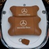 Комплект 2шт для підголівника Mercedes-Benz, виготовлених з натуральної коричневої шкіри. Комфорт в авто