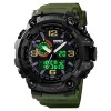 Годинник наручний чоловічий SKMEI 1520AG ARMY GREEN, військовий чоловічий наручний годинник зелений. Колір: зелений