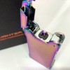 Дугова електроімпульсна запальничка із USB-зарядкою ліхтариком LIGHTER HL-437. Колір: хамелеон