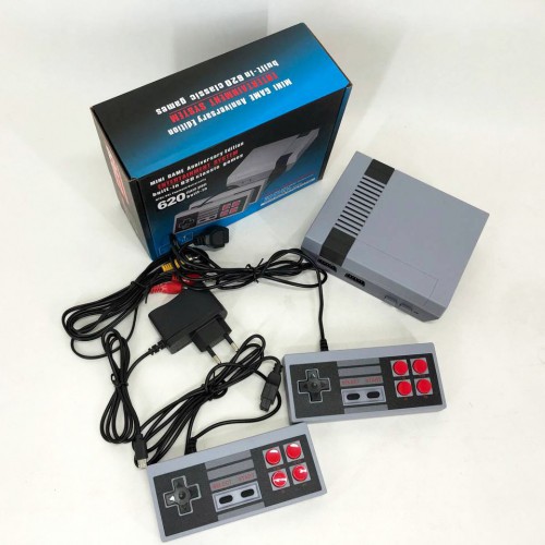 Ігрова приставка GAME NES 620 / 7724 два джойстики 620 вбудованих ігор 8bit Av-Вихід, приставки денді