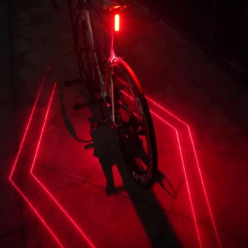 Велосипедний ліхтар акумуляторний LEADBIKE LD80-6LED з лазерною розміткою ліхтар, Ліхтар стоп