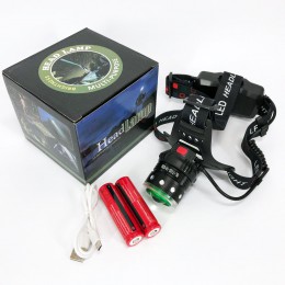 Ліхтар налобний Police T105-T6+COB акумуляторний, водонепроникний ліхтарик, головний ліхтарик