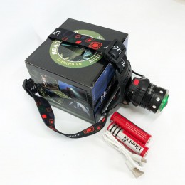 Ліхтар налобний Police T105-T6+COB акумуляторний, водонепроникний ліхтарик, головний ліхтарик