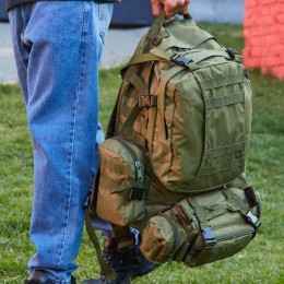 Сумка - підсумк тактична поясна Tactical військова, сумка нагрудна з ременем на плече 5 літрів кордура хакі
