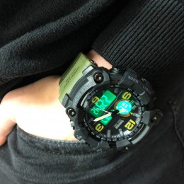 Годинник наручний чоловічий SKMEI 1520AG ARMY GREEN, військовий чоловічий наручний годинник зелений. Колір: зелений