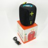 Портативна Bluetooth колонка TG658 8W з RGB підсвічуванням, Бездротова колонка потужна. Колір: чорний