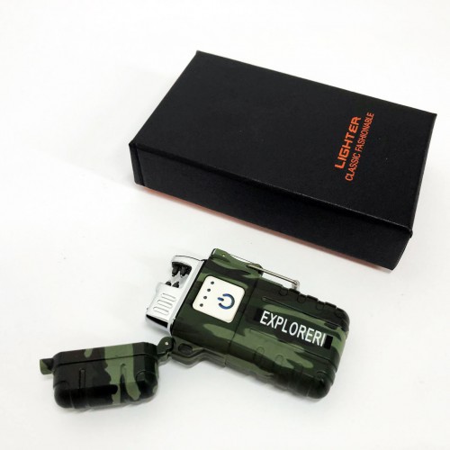 Запальничка імпульсна JL317 Explorer, Вітрозахисна запальничка, Запальничка юсб з гравіюванням