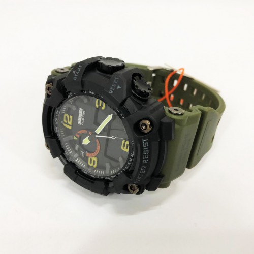 Годинник наручний чоловічий SKMEI 1520AG ARMY GREEN, військовий чоловічий наручний годинник зелений. Колір: зелений