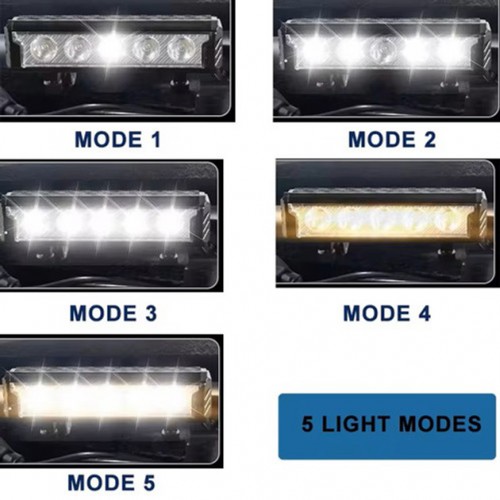 Велофара потужна FY-339B-5LED(white+yellow), Світлові сигнали для велосипеда, Фара led для велосипеда