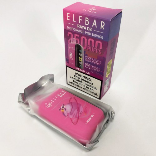 Elf Bar Raya D3 25000. Персик (Peach Ice)