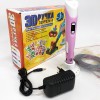 3D ручка Smart 3D Pen 2 c LCD дисплеєм, 3D ручка для розвитку уваги. Колір: рожевий